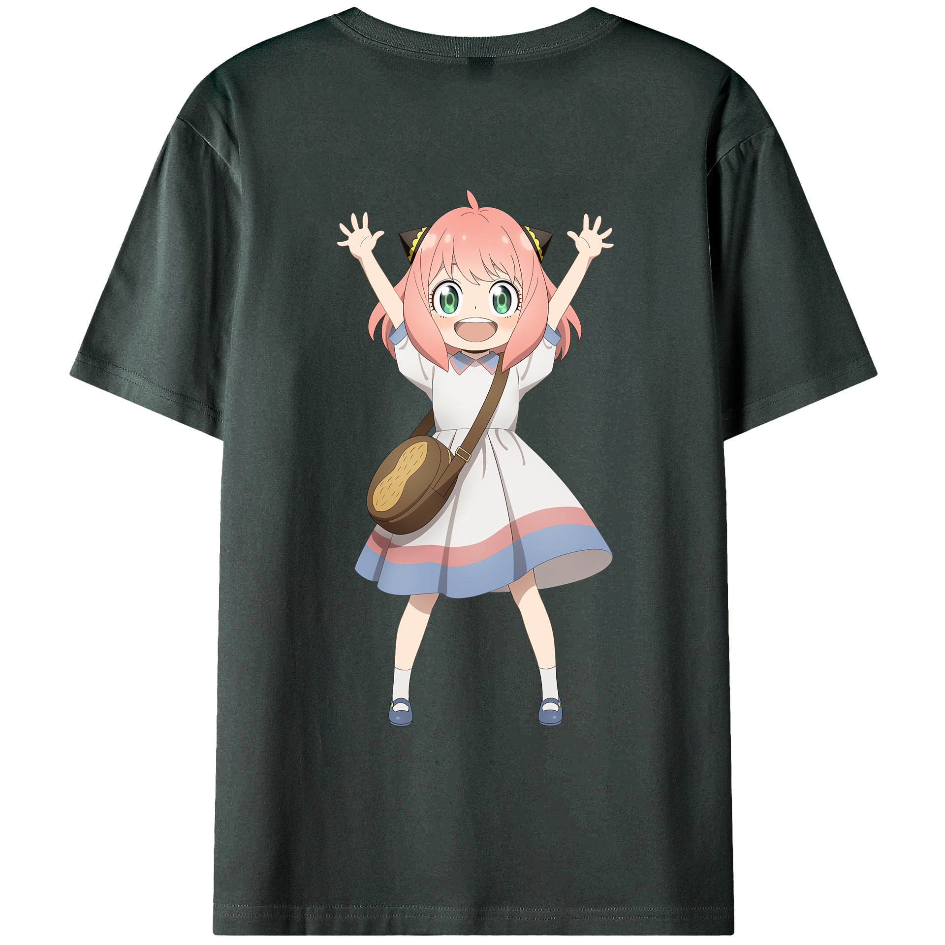 （画像用） SPY×FAMILY间谍家家酒 綿100％ メンズ半袖Tシャツ（バックプリント） 通気性